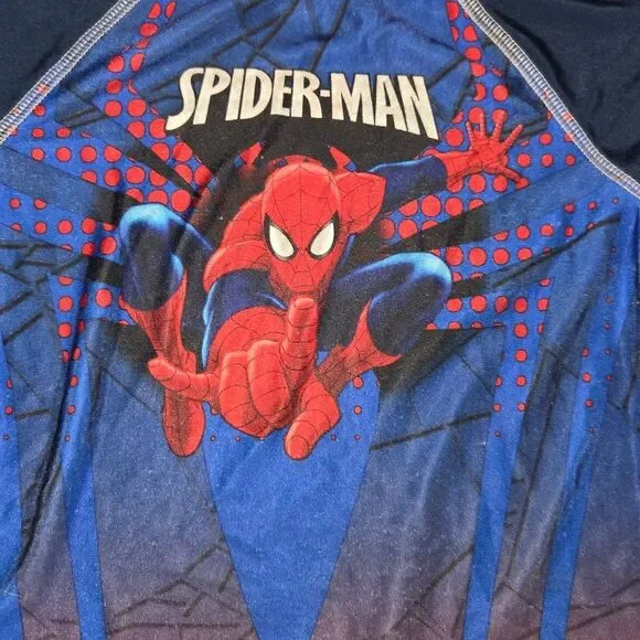 Spider Man Marvel Kids 4T Rash Guard Shirt - Picture 4 of 8